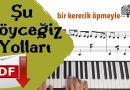 Şu Köyceğiz Yolları | Piyano Notaları – Sözleri