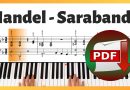 Handel – Sarabande | Piano Notes Pdf Free Download
