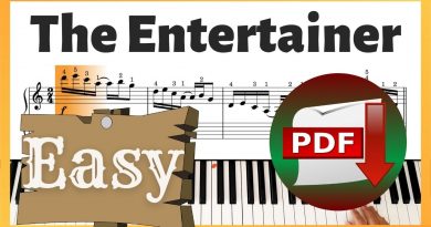 Scott Joplin – The Entertainer | Easy Version Piano Notes Pdf Free Download